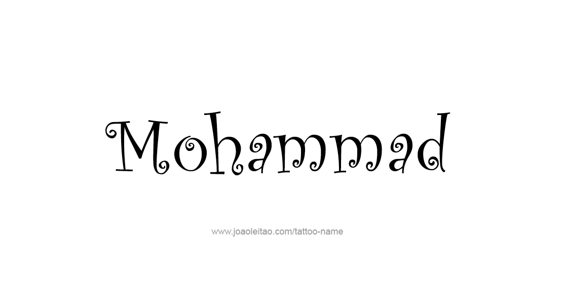 Tattoo Design  Name Mohammad   