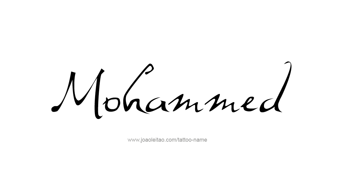 Tattoo Design  Name Mohammed   