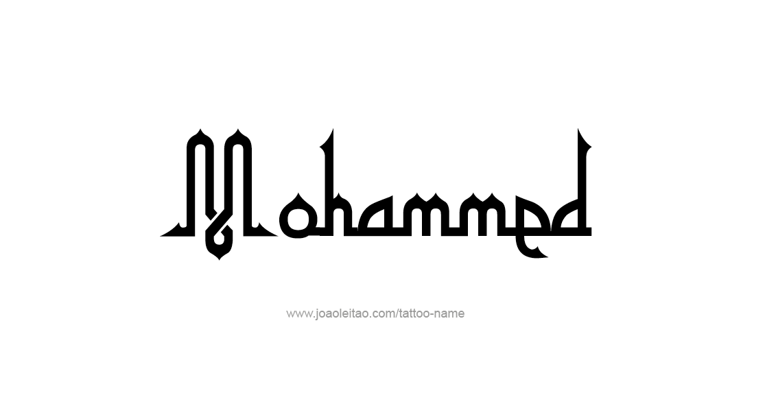 Tattoo Design  Name Mohammed   