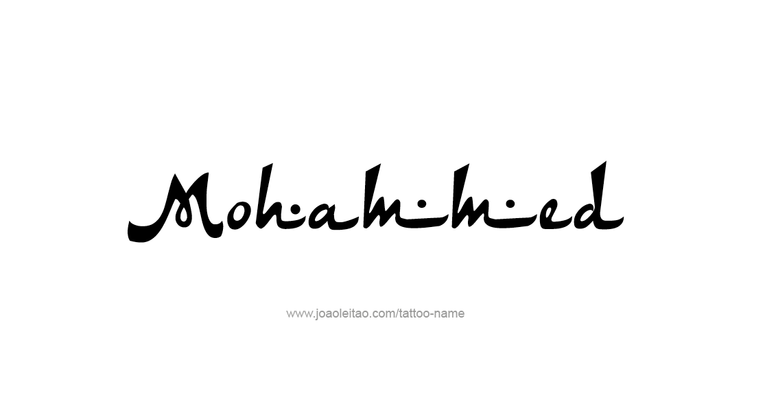 Tattoo Design  Name Mohammed   