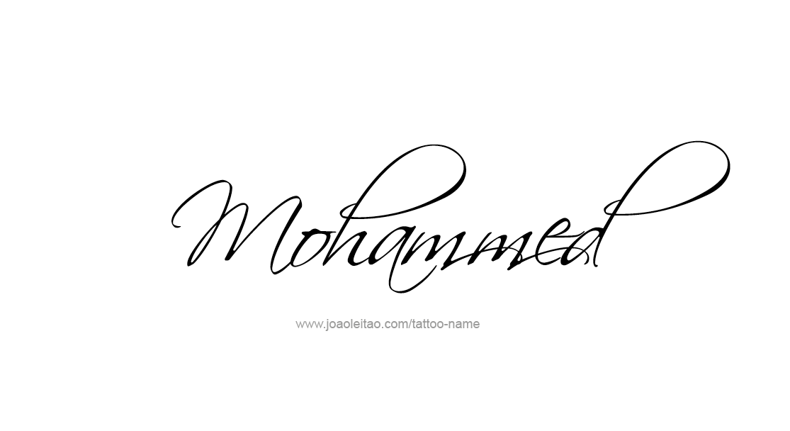 Tattoo Design  Name Mohammed   