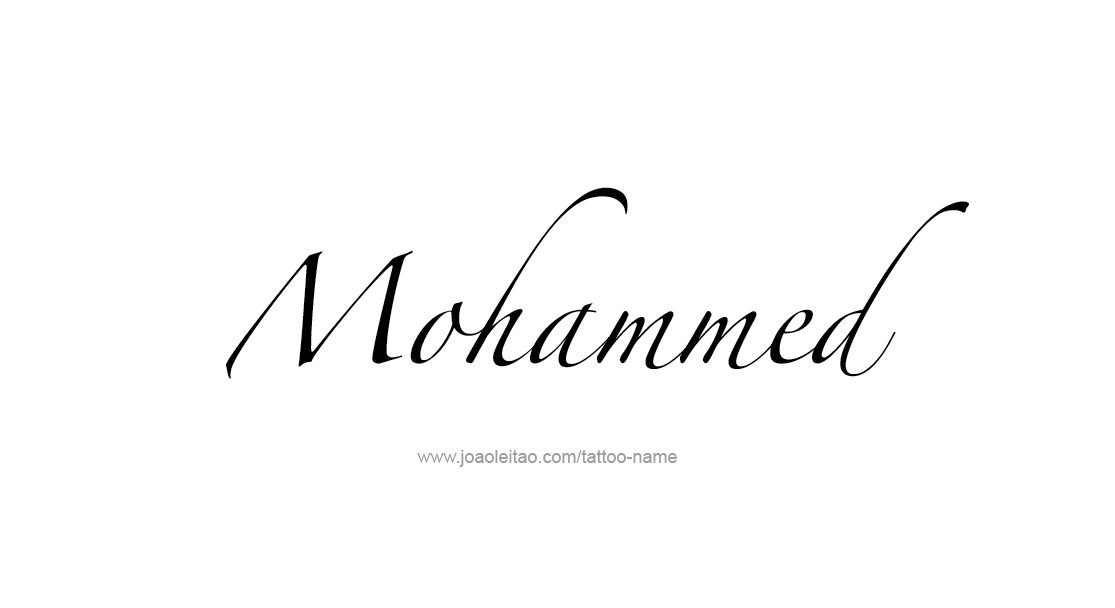 Tattoo Design  Name Mohammed   