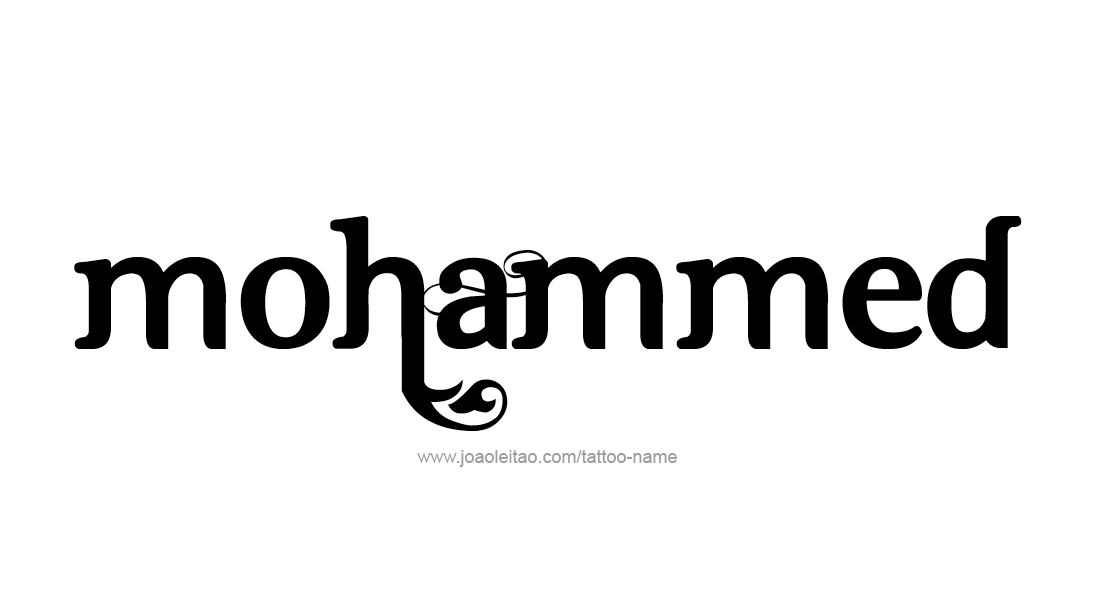 Tattoo Design  Name Mohammed   