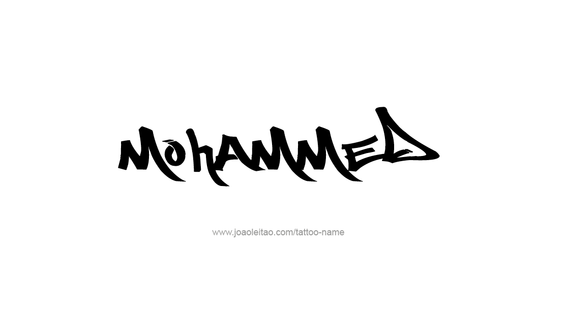 Tattoo Design  Name Mohammed   