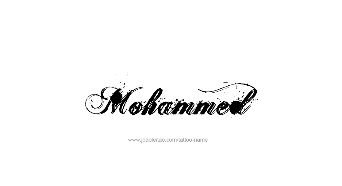 Tattoo Design  Name Mohammed   