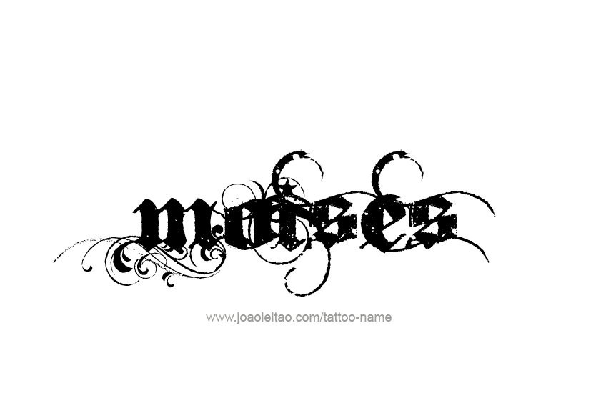 Tattoo Design  Name Moises   