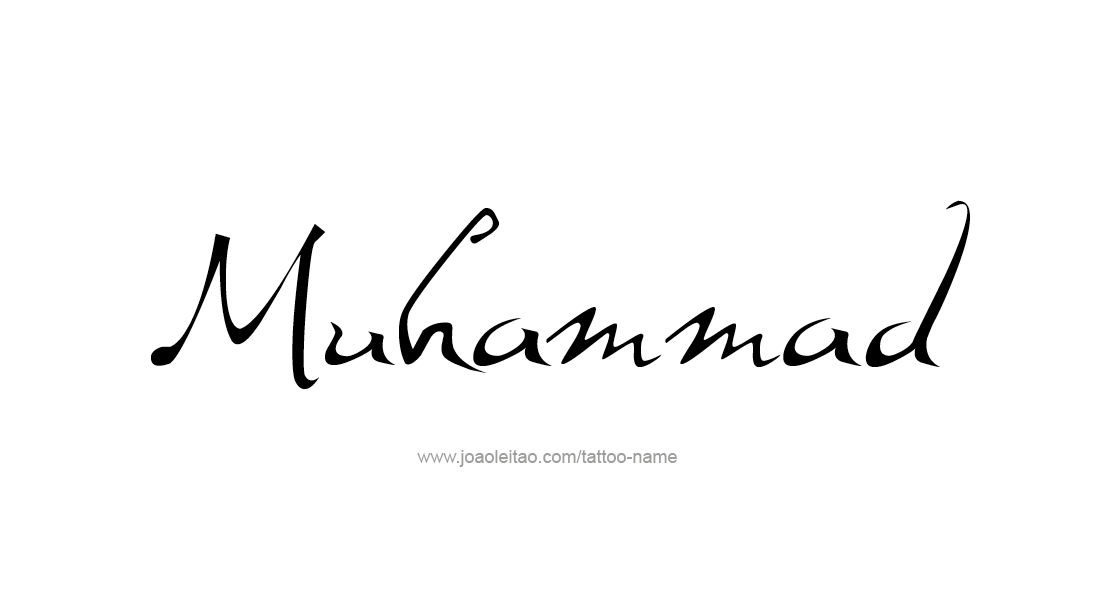 Tattoo Design  Name Muhammad   