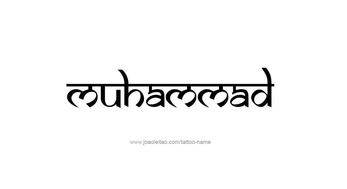 Tattoo Design  Name Muhammad   