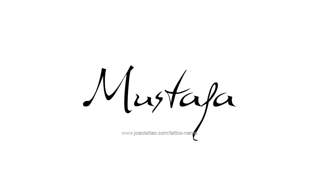 Tattoo Design  Name Mustafa   