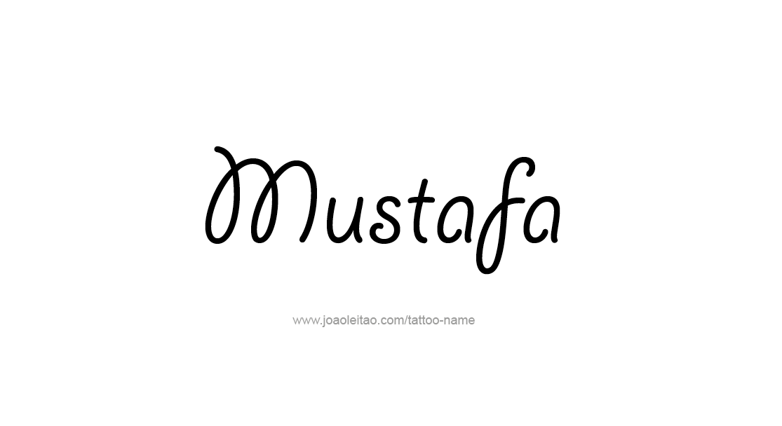 Tattoo Design  Name Mustafa   