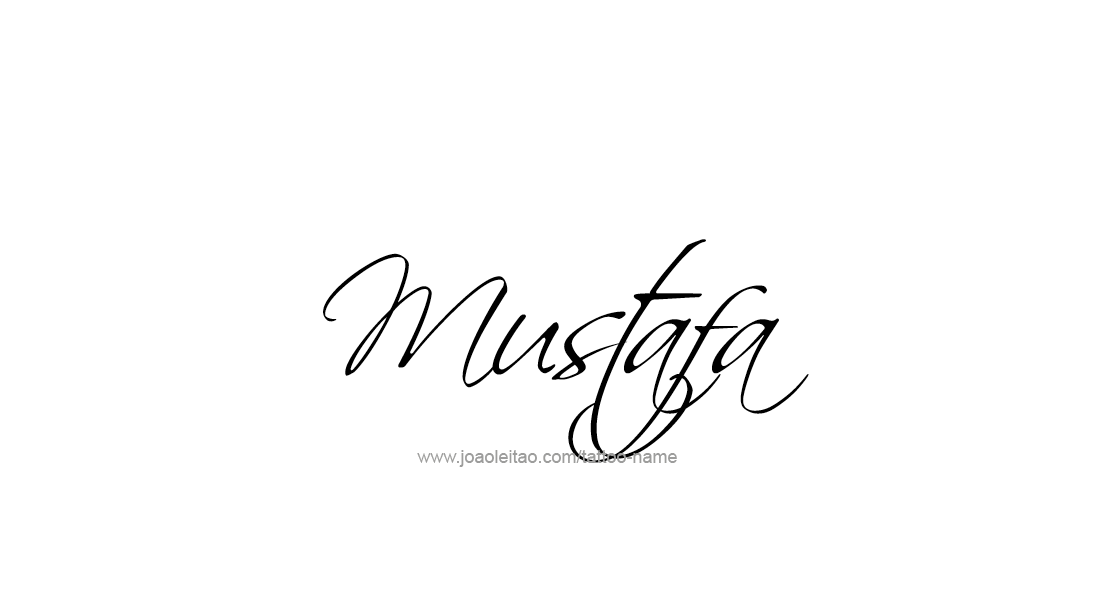 Tattoo Design  Name Mustafa   