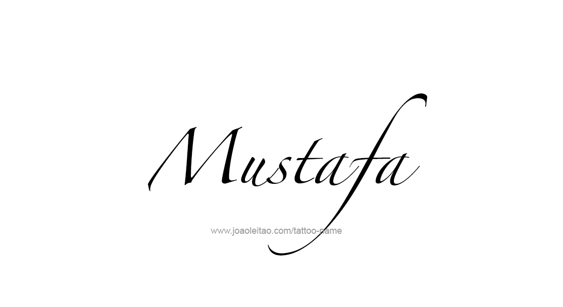 Tattoo Design  Name Mustafa   