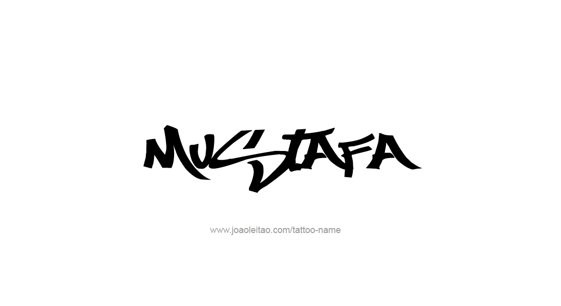 Tattoo Design  Name Mustafa   