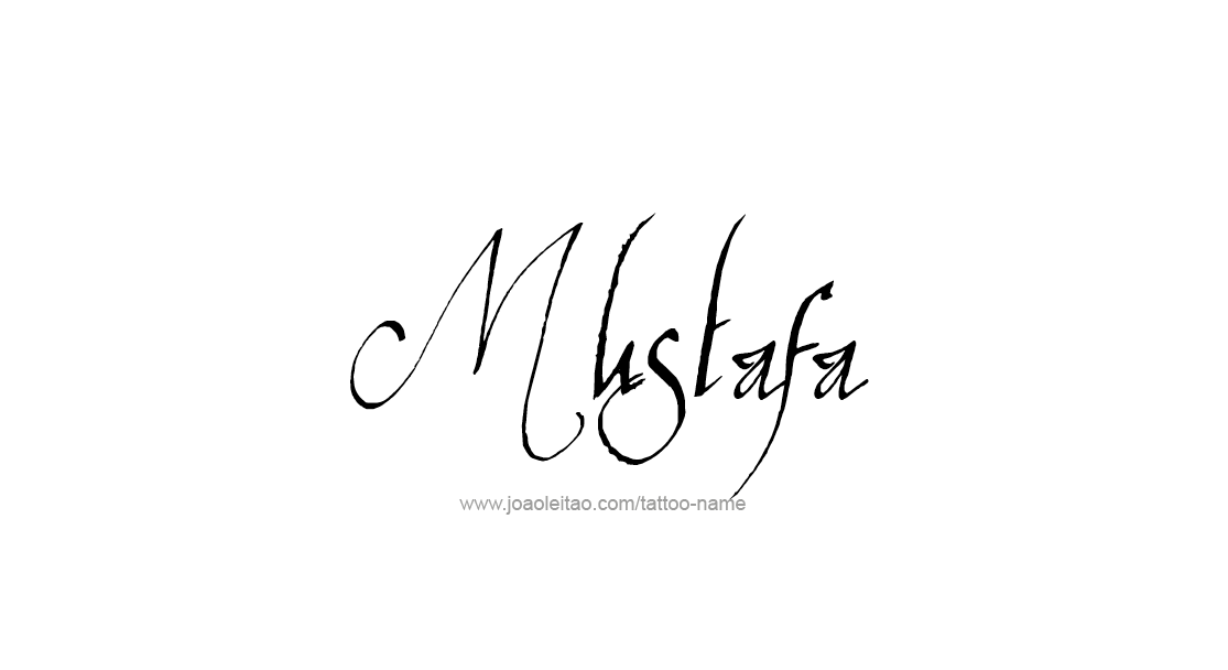 Tattoo Design  Name Mustafa   