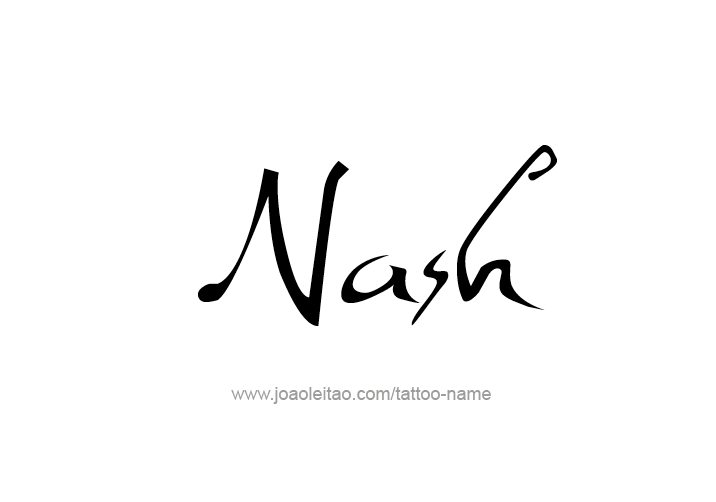 Tattoo Design  Name Nash   