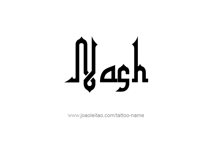 Tattoo Design  Name Nash   