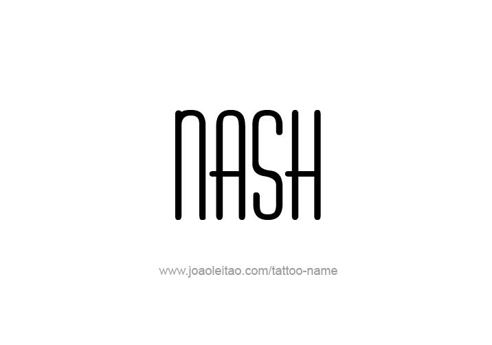 Tattoo Design  Name Nash   