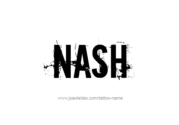 Tattoo Design  Name Nash   