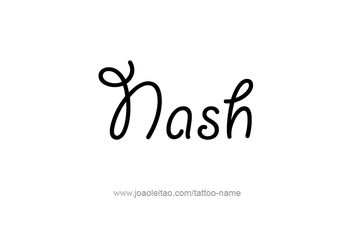 Tattoo Design  Name Nash   