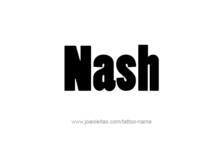 Tattoo Design  Name Nash   