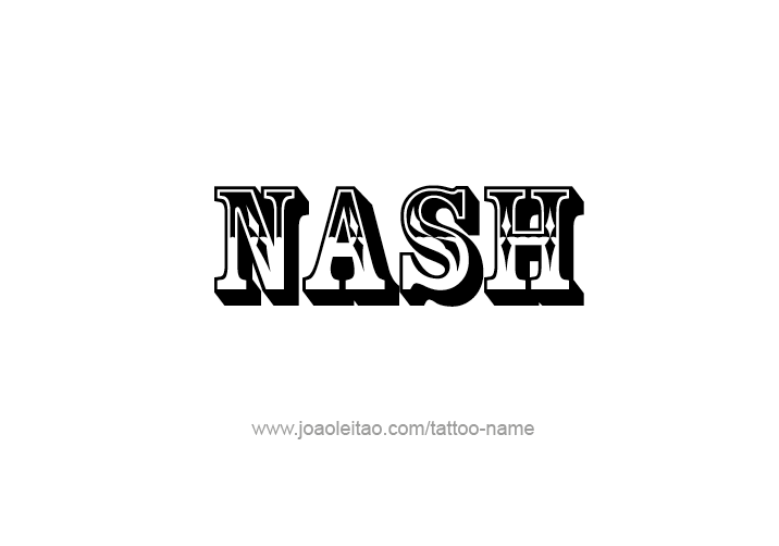 Tattoo Design  Name Nash   