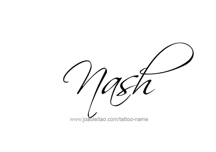 Tattoo Design  Name Nash   