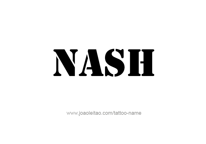 Tattoo Design  Name Nash   