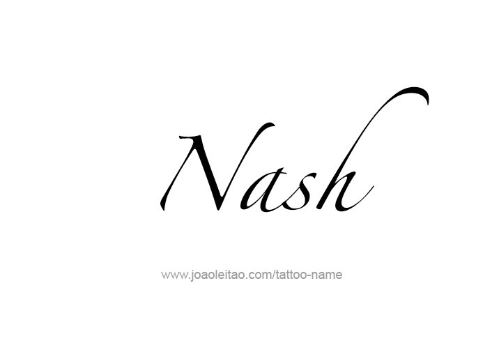 Tattoo Design  Name Nash   