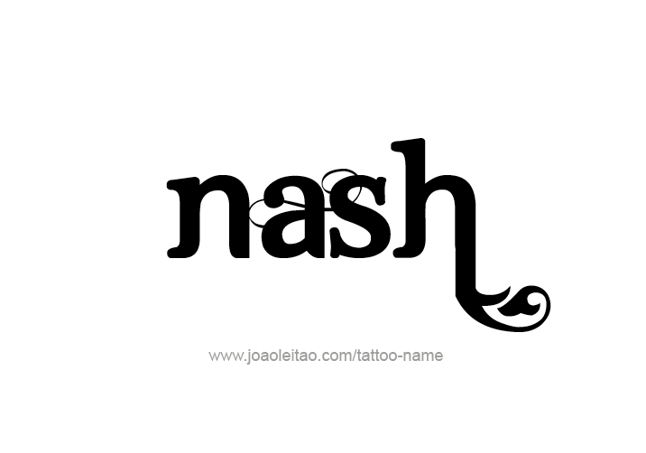 Tattoo Design  Name Nash   