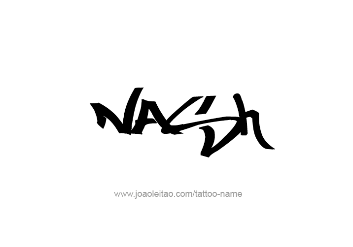 Tattoo Design  Name Nash   