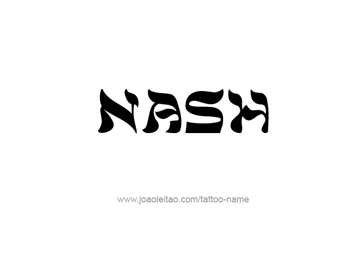 Tattoo Design  Name Nash   