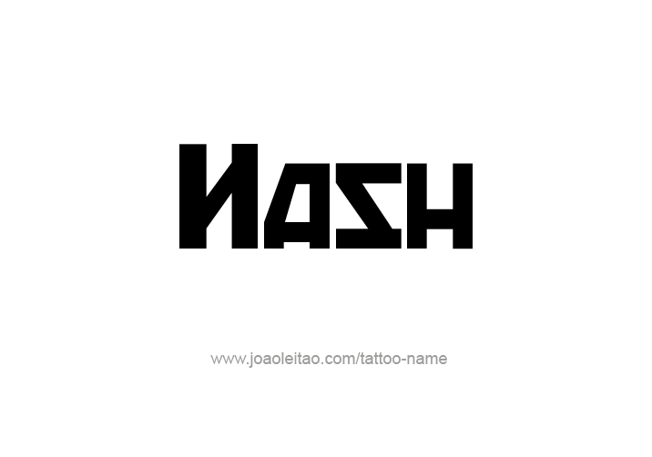 Tattoo Design  Name Nash   