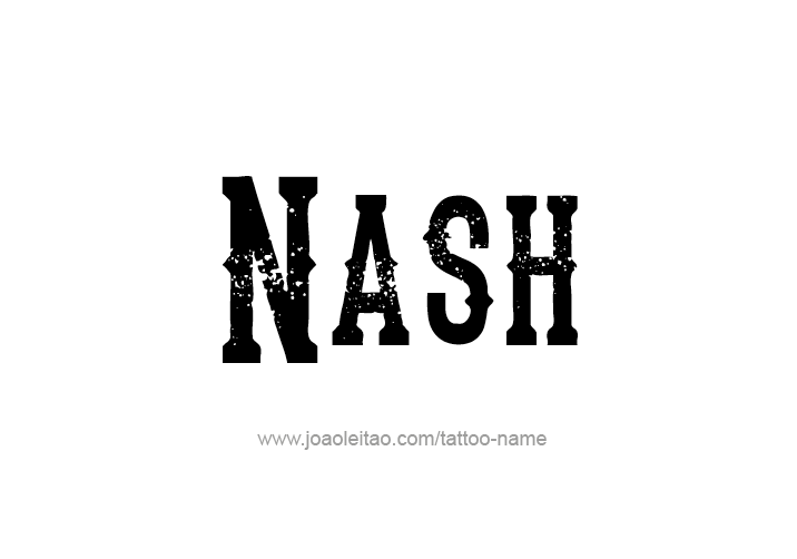 Tattoo Design  Name Nash   