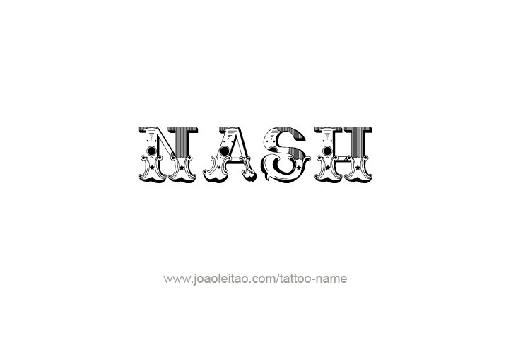 Tattoo Design  Name Nash   