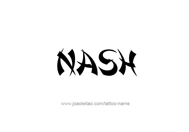 Tattoo Design  Name Nash