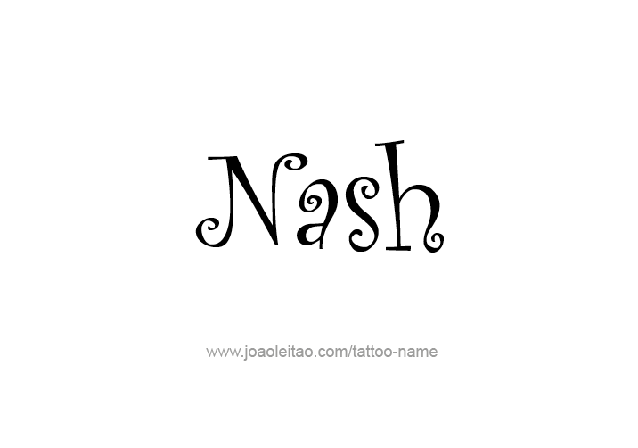 Tattoo Design  Name Nash   