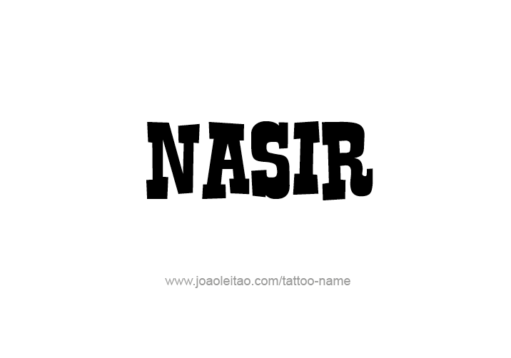 Tattoo Design  Name Nasir   