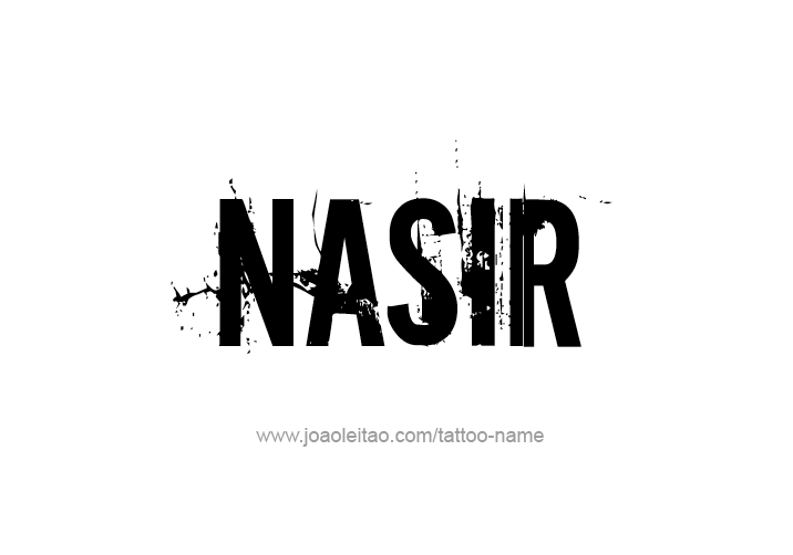 Tattoo Design  Name Nasir   