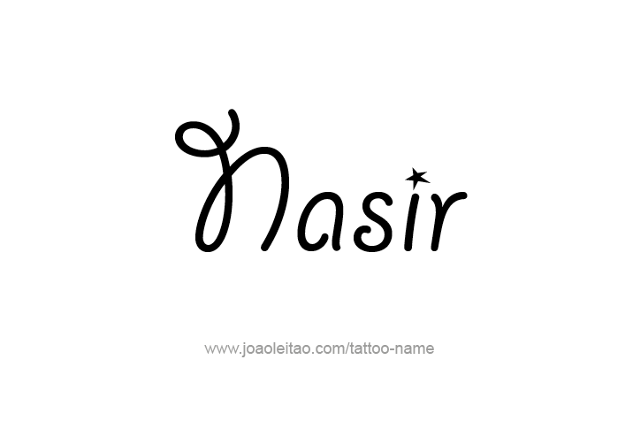 Tattoo Design  Name Nasir   