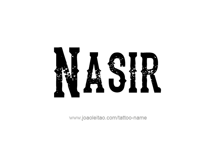 Tattoo Design  Name Nasir   