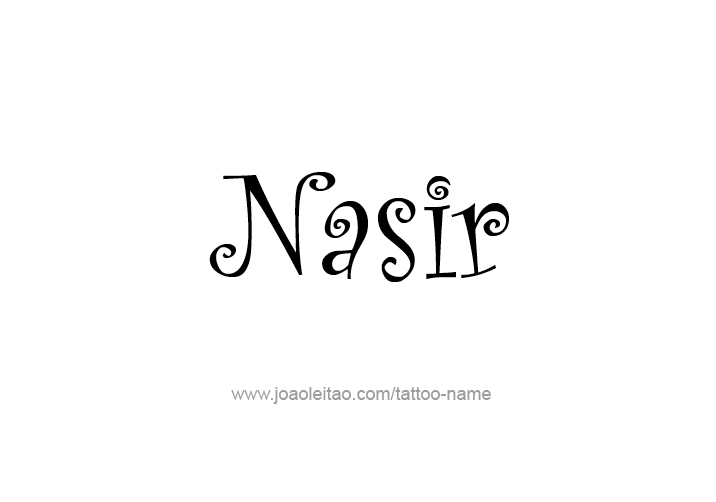 Tattoo Design  Name Nasir   