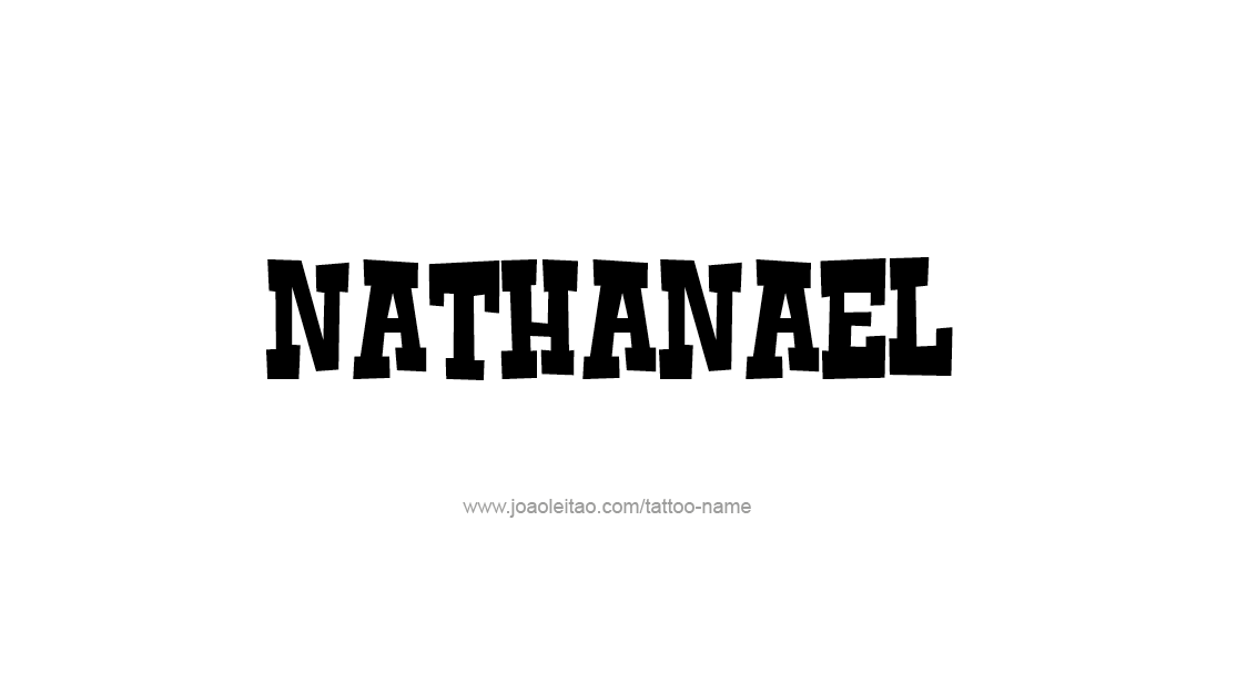 Tattoo Design  Name Nathanael   