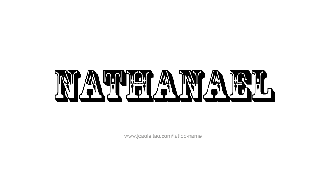 Tattoo Design  Name Nathanael   