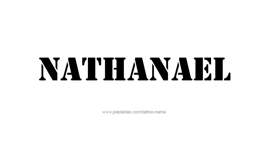 Tattoo Design  Name Nathanael   