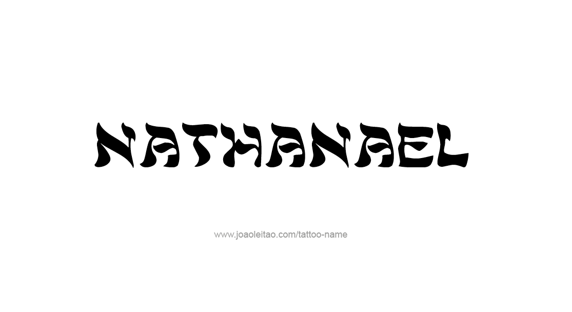 Tattoo Design  Name Nathanael   