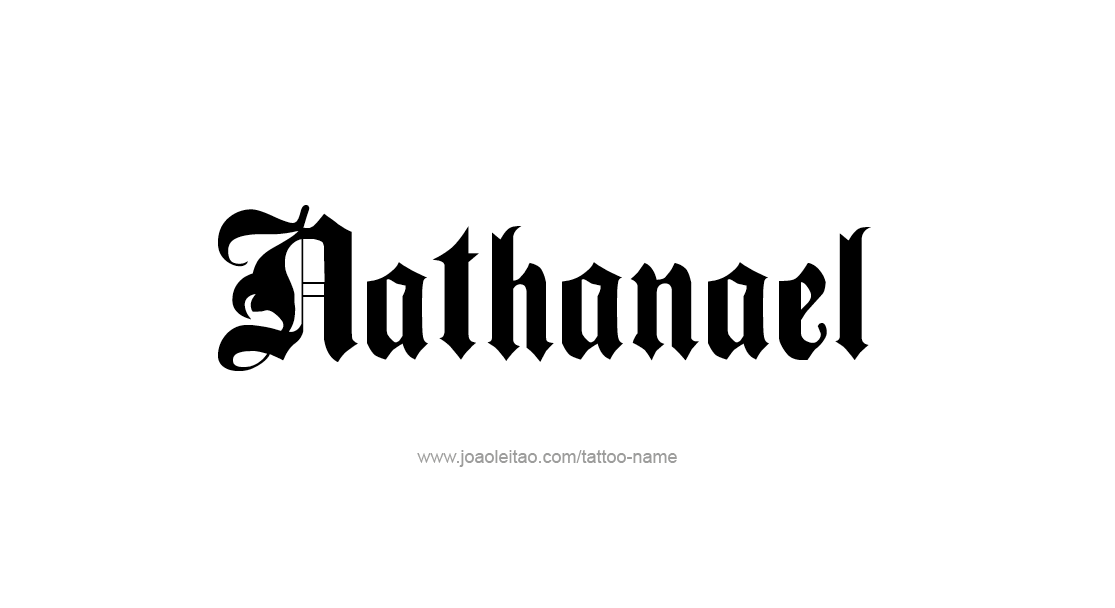 Tattoo Design  Name Nathanael   