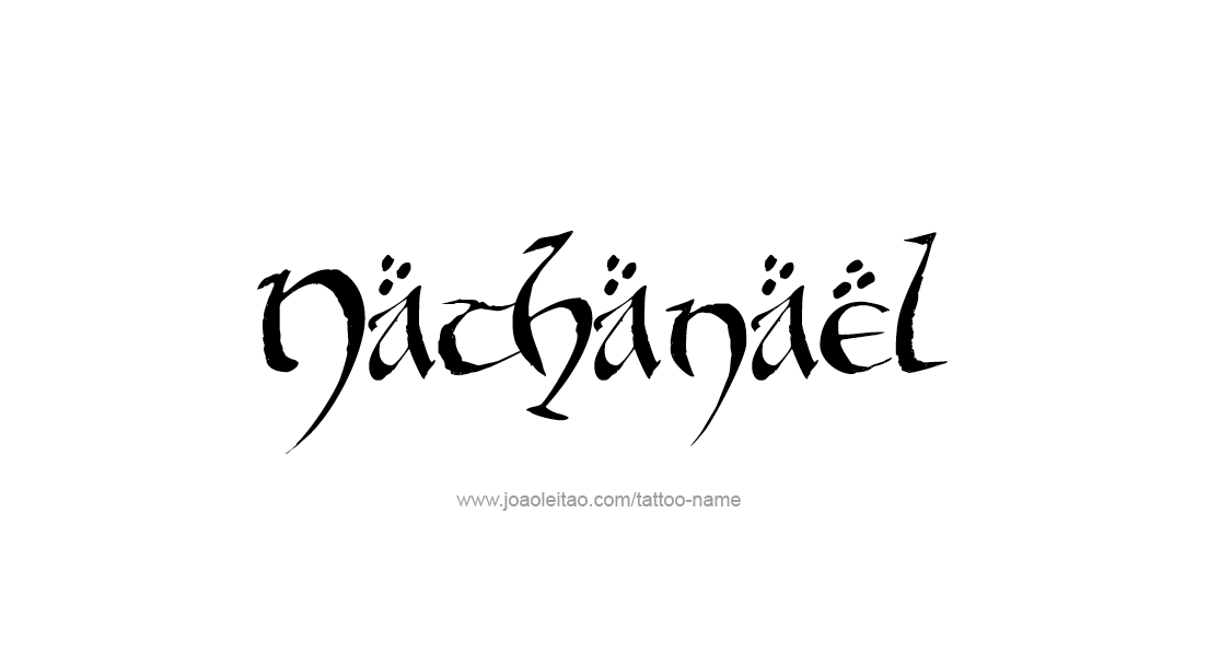 Tattoo Design  Name Nathanael   