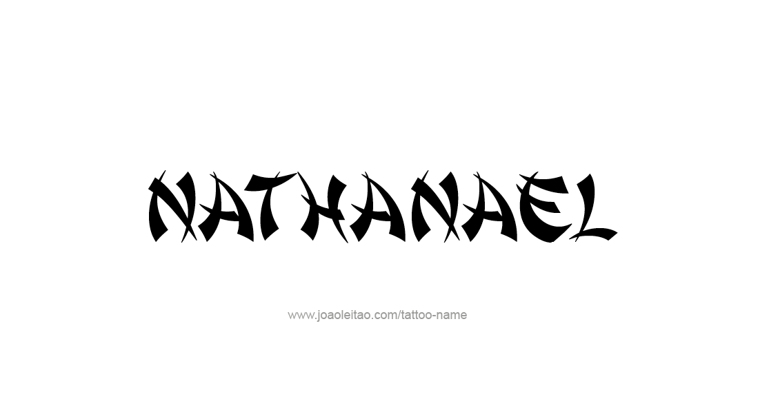 Tattoo Design  Name Nathanael