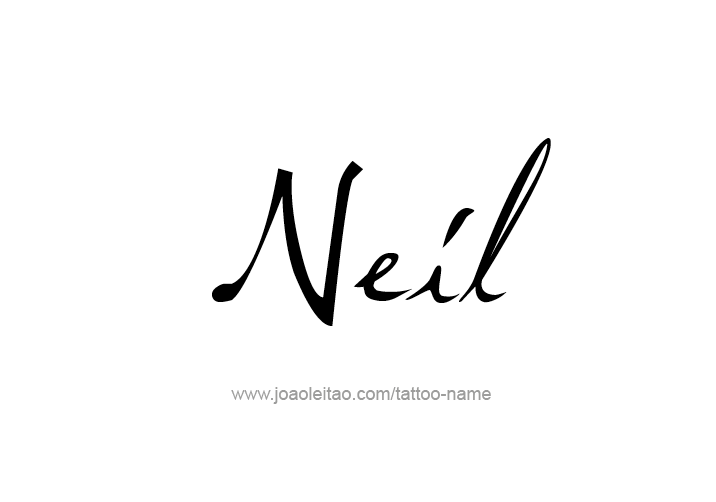 Tattoo Design  Name Neil   