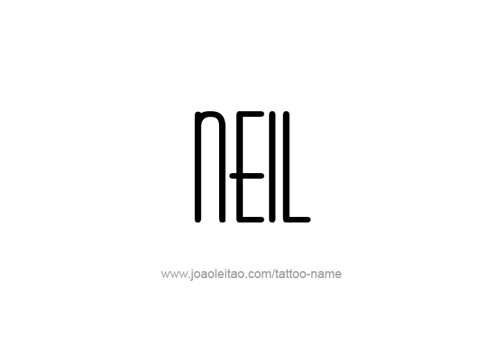 Tattoo Design  Name Neil   